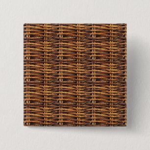 Wicker Basket Mönster Knapp