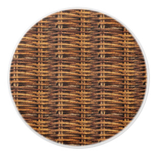 Wicker Basket Mönster Knopp