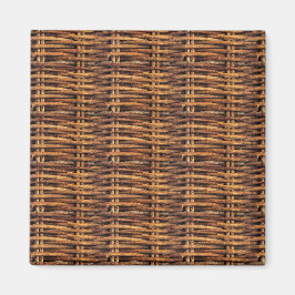 Wicker Basket Mönster Magnet