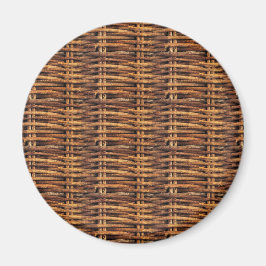 Wicker Basket Mönster Magnet