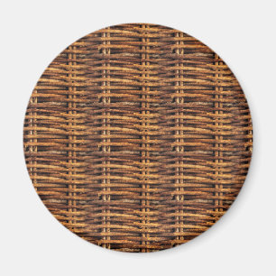 Wicker Basket Mönster Magnet