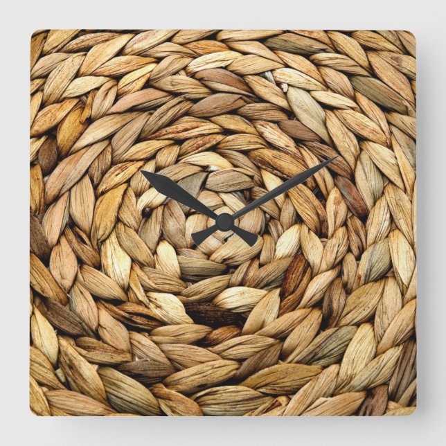 Wicker Fyrkantig Klocka (Framsida)