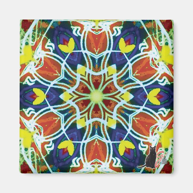 Wicker Kaleidoscope Magnet (Framsidan)