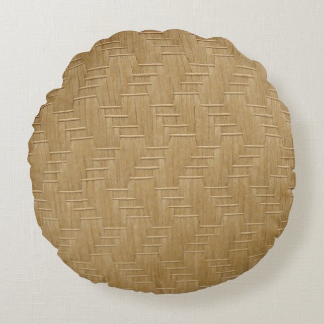 WICKER MÖNSTER RUND KUDDE (Framsidan)