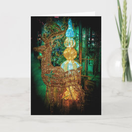 Wicker Reindeer Christmas Card Helgkort