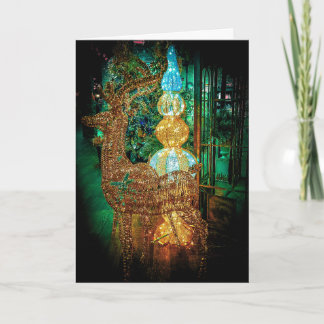 Wicker Reindeer Christmas Card Helgkort