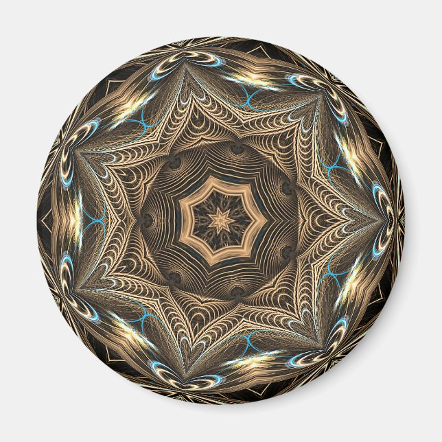 Wicker Star Mandala ・ Magnet (Framsidan)