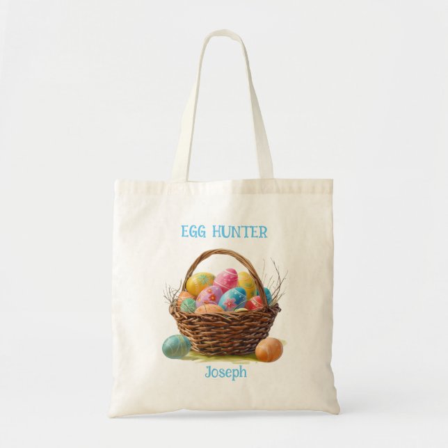 Wicker Wonderland Påskägg Hunt Tote Bag Tygkasse (Framsidan)