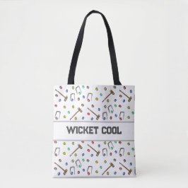 Wicket Coola Cute Croquet Pun Hand-Illustrated Boh Tygkasse