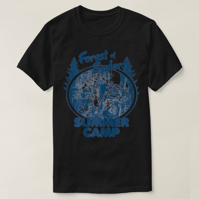 Wicket Ewoks Endor Forest Summer Camp T Shirt (Design framsida)