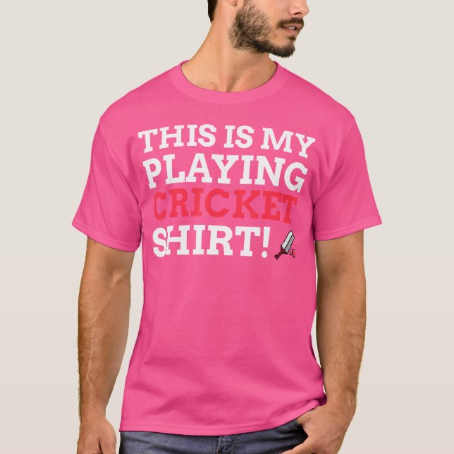 Wicket Ideas Funny Cricket T Shirt (Framsida)