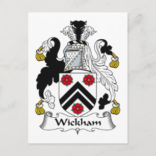 Wickham Family Crest Vykort