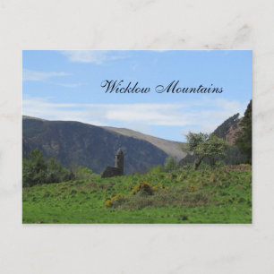 Wicklow Mountains Ireland Irish Land Ligcape Vykort