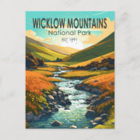 Wicklow Mountas National Park Ireland River Art