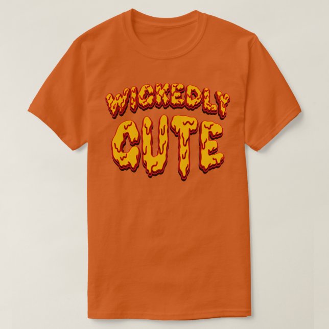 Wickly Cute Halloween Costume T Shirt (Design framsida)