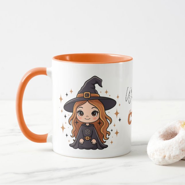 Wickly Cute Halloween Witch | Spooky Adsible Mugg (Med munk)