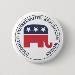 Wicomico Konservativet Republican Women Button Knapp