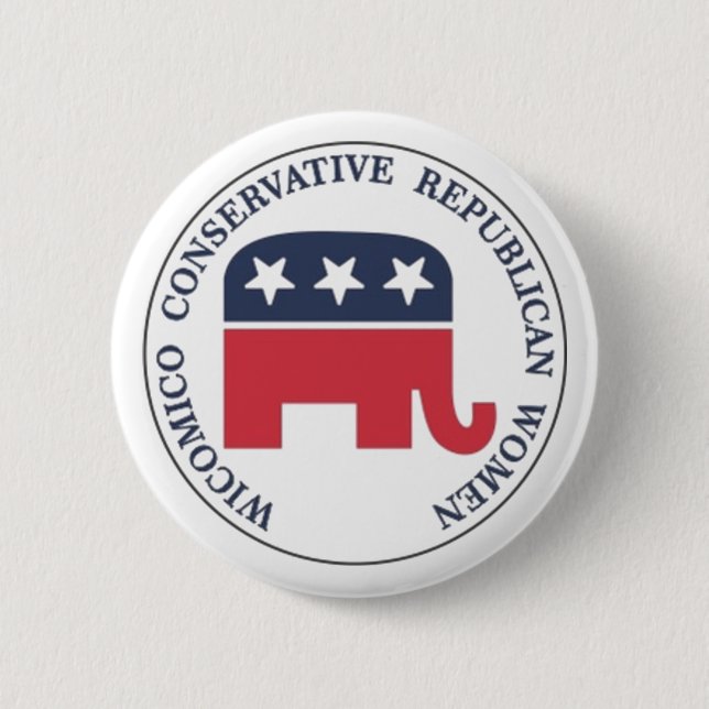 Wicomico Konservativet Republican Women Button Knapp (Framsida)