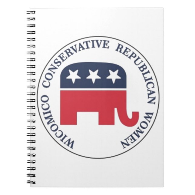Wicomico Konservativet Republican Women Notebook Anteckningsbok (Framsidan)