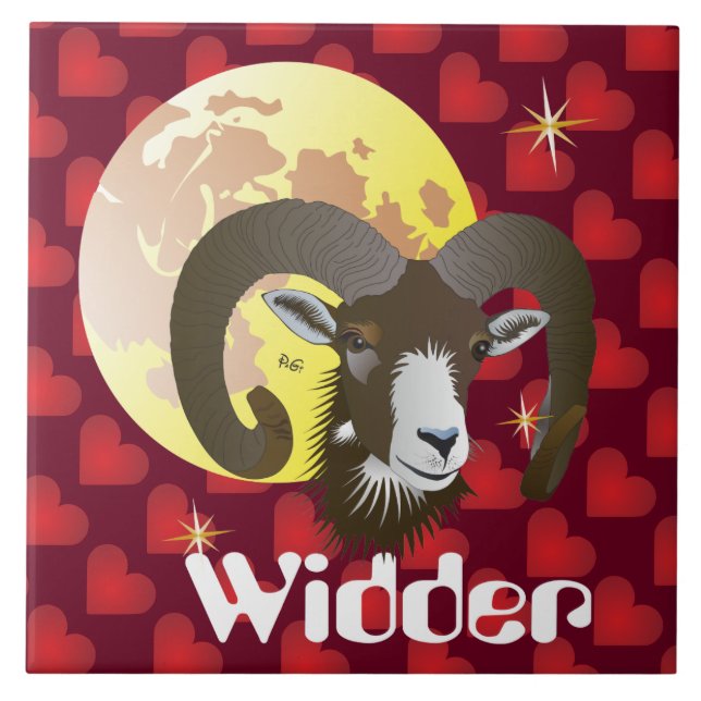 Widder 21. März bis 20. April Fliese Kakelplatta (Framsidan)