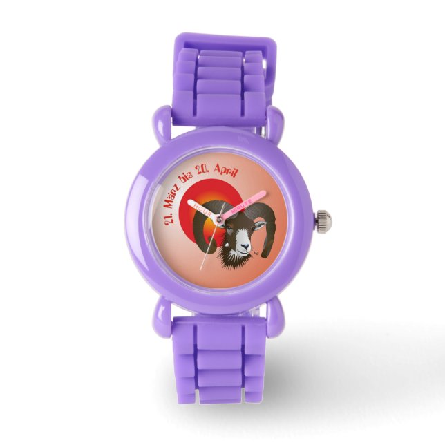 Widder 21. März bis 20. April Uhr Armbandsur (Framsida)
