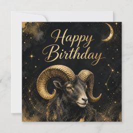 Widder Happy Birthday Sternzeichen Design Julkort