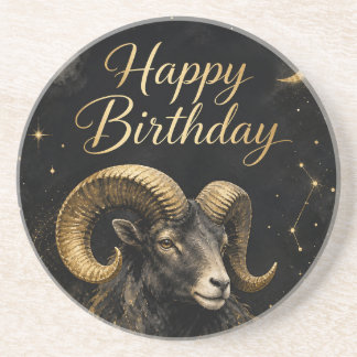 Widder Happy Birthday Sternzeichen Design Underlägg