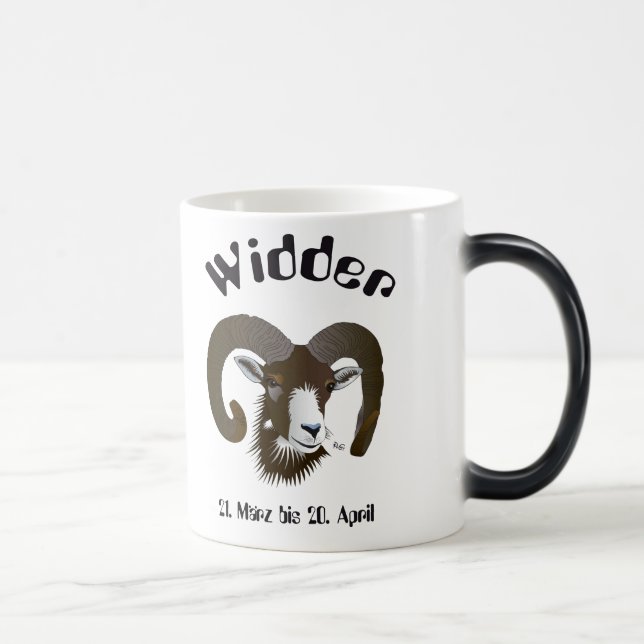 Widder - Sternzeichen Tasse Magisk Mugg (Höger)
