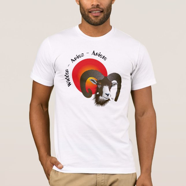 Widder - Tierkreiszeichen T-Shirt (Framsida)