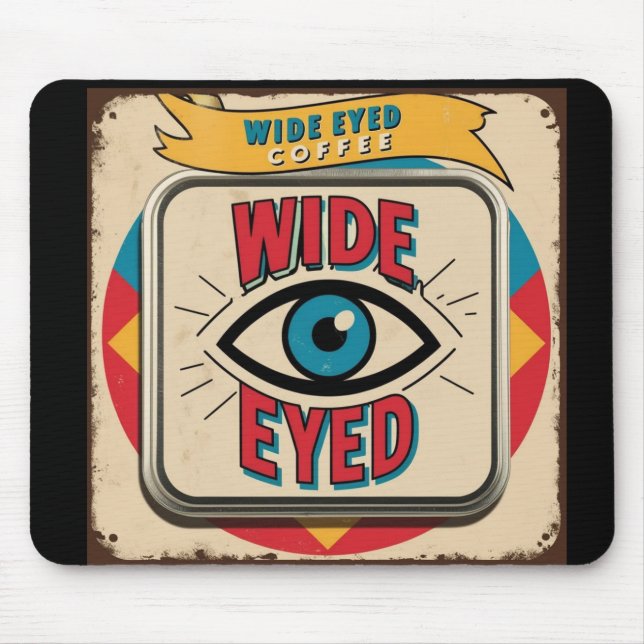 Wide Eted Coffee Co Metall Asvertising-tecken Musmatta (Framsidan)