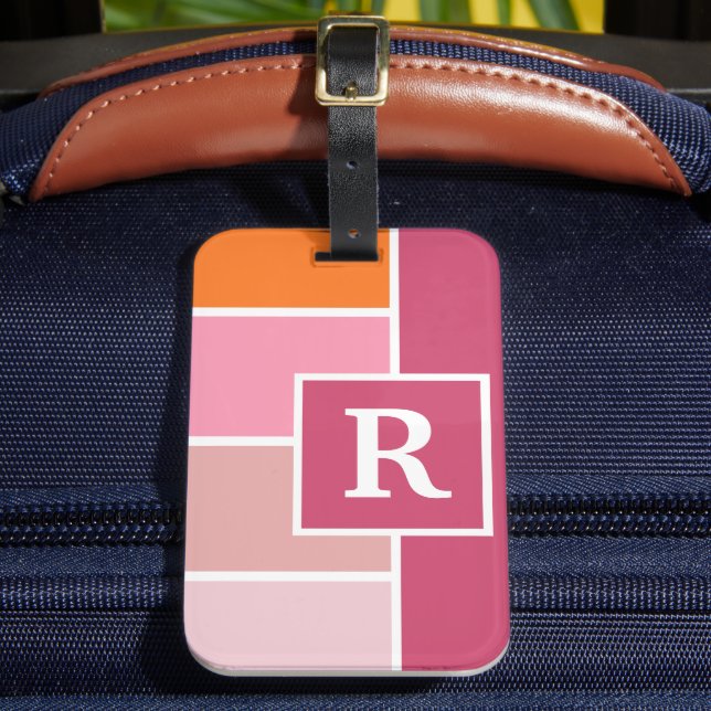 Wide Feminine Rand med Monogram Bagagebricka (Framsida Insitu 2)