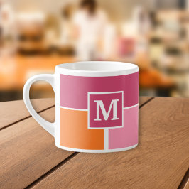 Wide Feminine Rand med Monogram Espressomugg