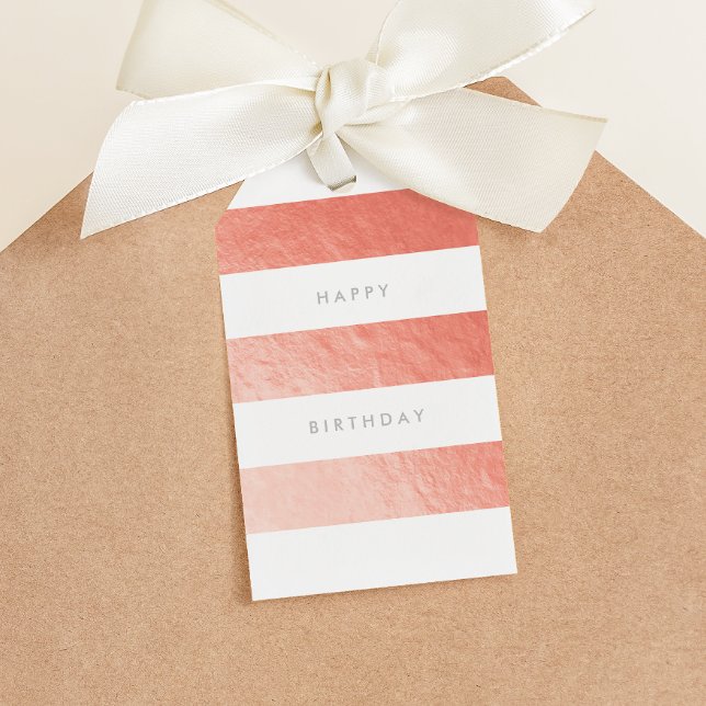 Wide Rand Faux Ro Gold Foil Gift Märkre Presentetikett (Skapare uppladdad)