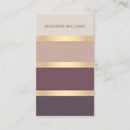 Wide Rand Modern Classy Guld Visitkort