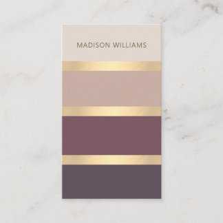 Wide Rand Modern Classy Guld Visitkort