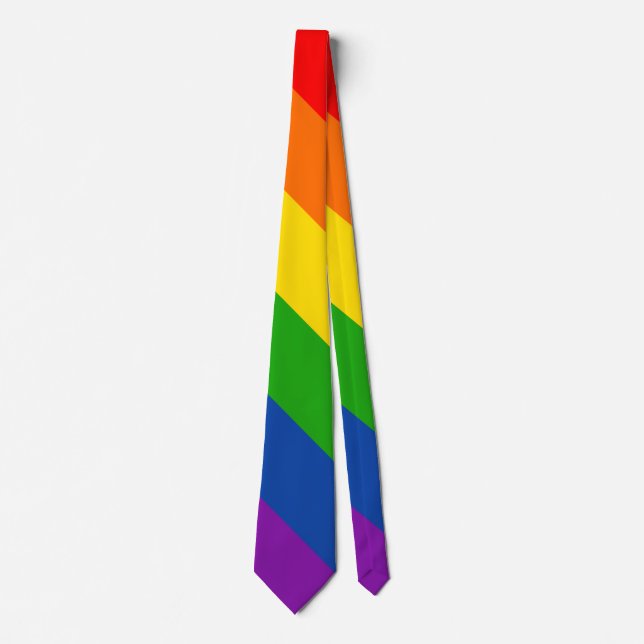 Wide Rand Rainbow LGBTQ+ Pride Flagga, Gay pride Slips (Framsida)
