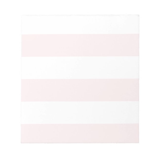 Wide Rand - Vit och Blek Rosa Anteckningsblock (Framsida)
