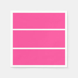 Wide Sporty Bold Bright Candy Rosa White Rand Pappersservett