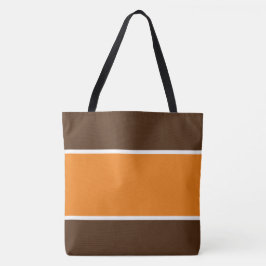 Wide Warm Autumn Orange Cocoa Brown Rand Tygkasse