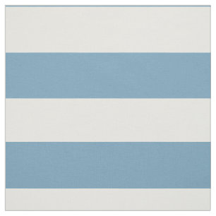Wide White Rand på Carolina Blue Tyg