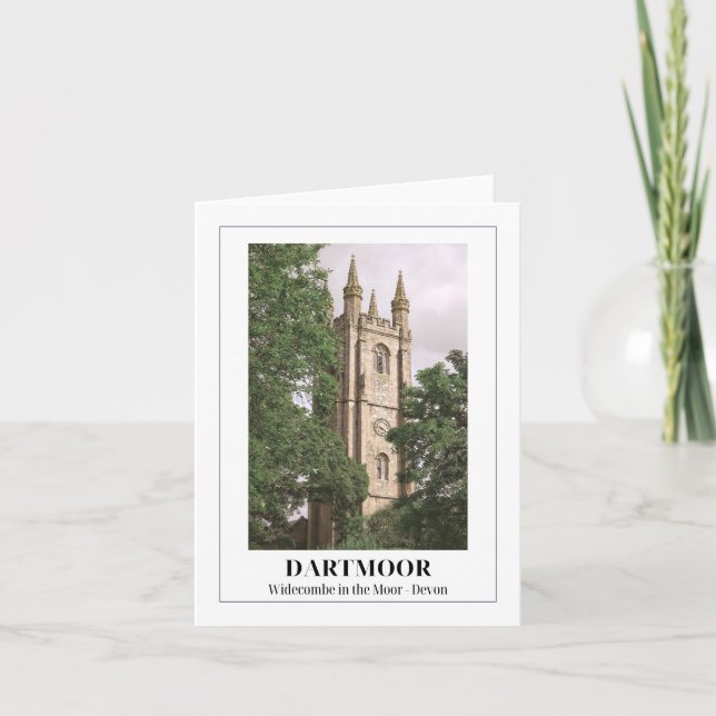 Widecombe in the Moor, Dartmoor, Devon Kort (Framsida)