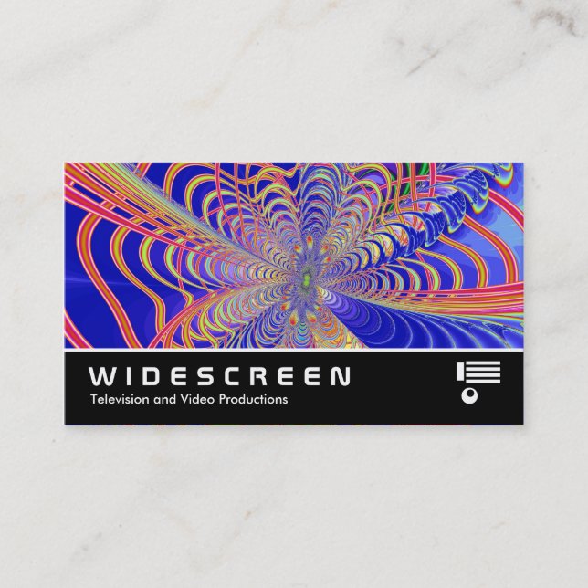 Widescreen 0420 - Fractal Abstrakt 061012d Visitkort (Framsida)