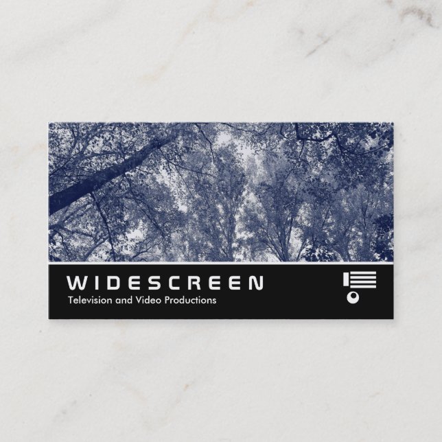 Widescreen 0423 - blå höst visitkort (Framsida)