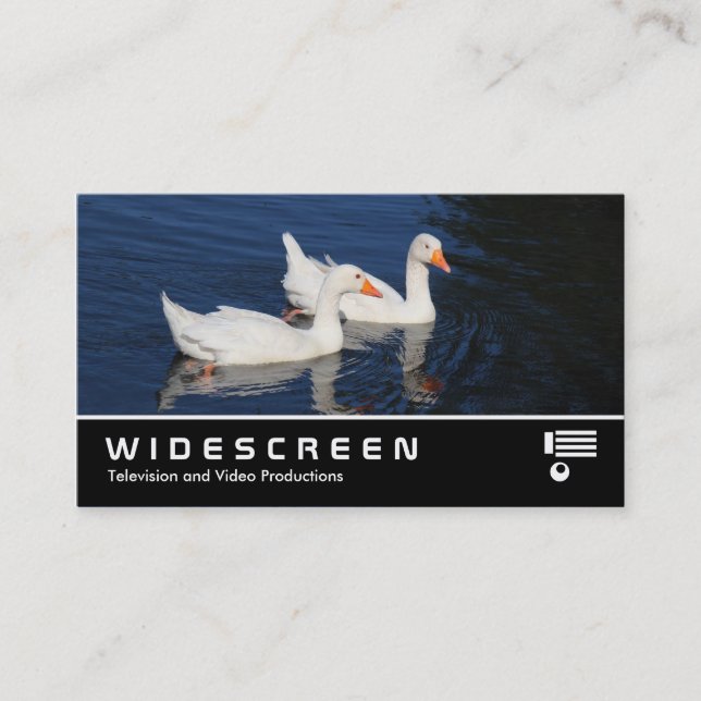 Widescreen 0440 - Emden Geese Visitkort (Framsida)