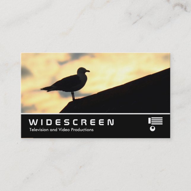 Widescreen 0475 - Sill Gull Sunset Visitkort (Framsida)