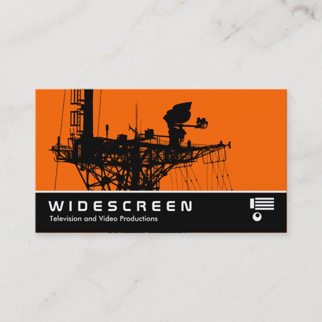 Widescreen 0482 - Radarmastering - Orange Visitkort (Framsida)