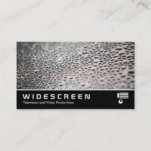 Widescreen 0487 - Droplets Vatten på glas 02 Visitkort