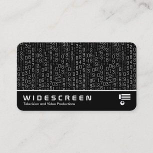 Widescreen 0540 - Cascading Numbers Visitkort
