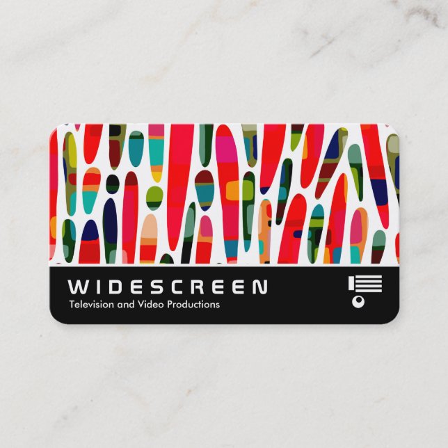Widescreen 0556 - Samlad Färg Stänk 150222 Visitkort (Framsida)