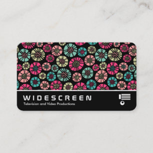 Widescreen 0557 - Abstrakt Flowers 031023 Visitkort
